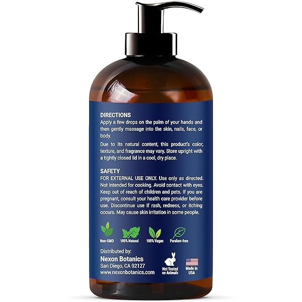 ORGANIC VITAMIN E OIL BLEND 67,000 IU – 8 FL OZ – MADE FROM PURE, NATURAL OILS FOR SKIN, SCARS & FACE – ACEITE DE VITAMINA E – NEXON BOTANICS