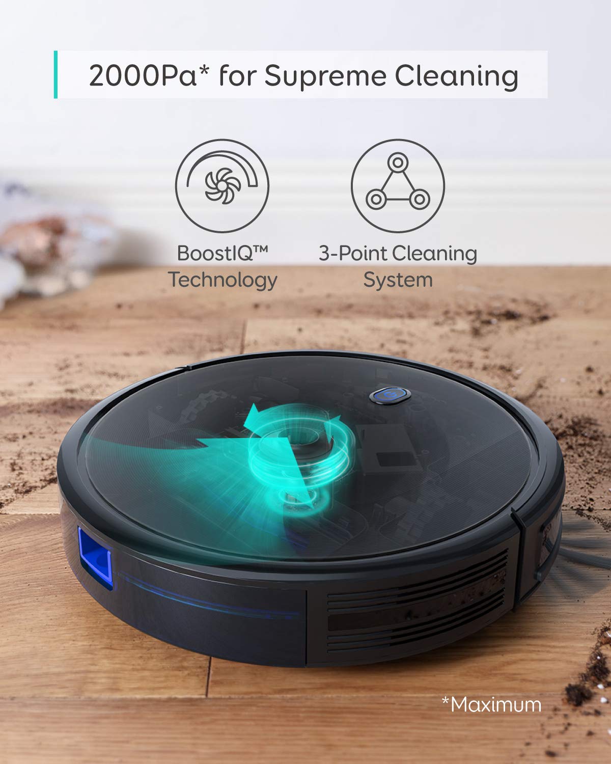eufy by Anker, BoostIQ RoboVac 11S MAX, Robot Vacuum Cleaner, Super