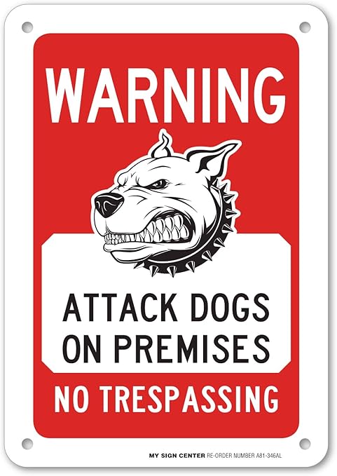 beware of attack dog