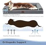 WESTERN HOME Large Orthopedic Dog Bed with Removable Cover Dark Grey 106x76x19 view 3
