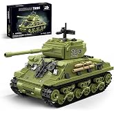 EITOLNR Sherman Tank Building Blocks Set,WW2 Military Tank Model Toys | Movable Turret&amp;Track,Army Vehicle Collectible Display Model,Christmas Gift for Adults&amp;Boys age 8-12,Compatible Brick,991 PCS