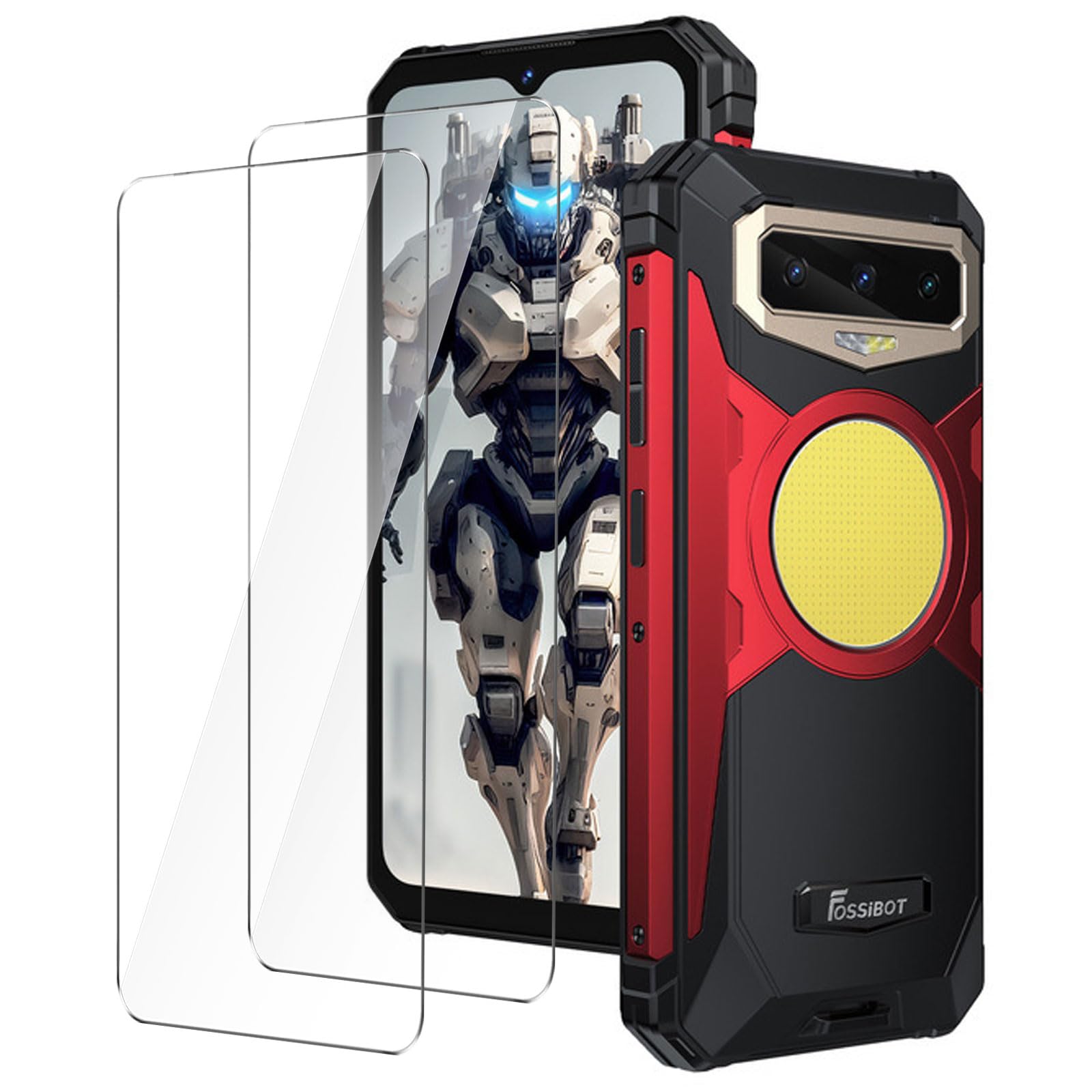 LYZXMY Protection Film for Fossibot F102 [2 Pieces] Screen Glass Transparent Tempered Glass Ultra HD Clear Glass Screen Protector for Fossibot F102 (6.58")