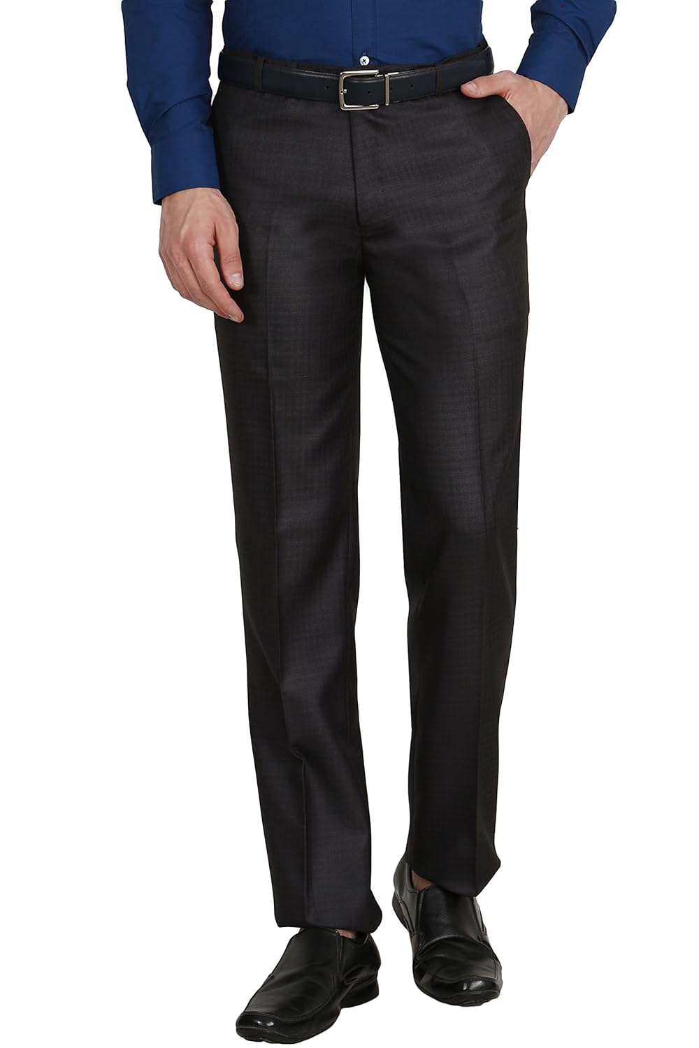 mchenry men's regular fit checkered formal trousers