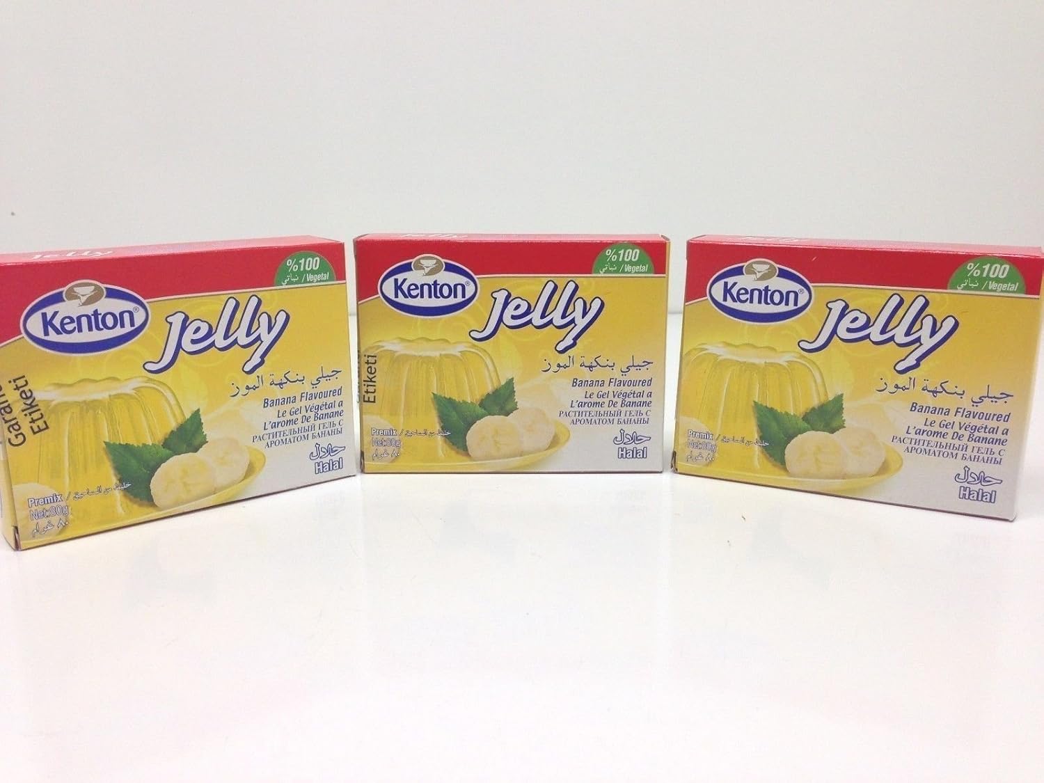 Banana Flavored Jello Powder, Halal, Turkish, Kenton, 3