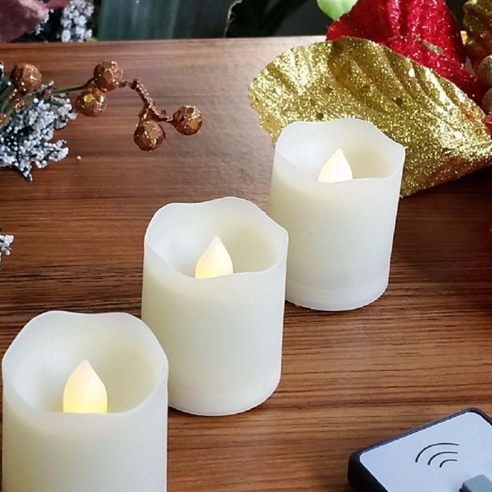 LED Tealights Candles Remote Control Timer Tea Lights Flameless