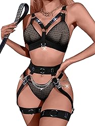 Lilosy Sexy Chain Strappy Garter Belt Women