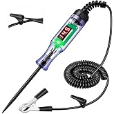 Automotive Test Light with 3-48V LED Digital Readout, Automotive Circuit Tester with Voltmeter and Polarity Indicator Light, Electrical Voltage Test Pen with Stainless Probe for Fuse Car/Vehicles