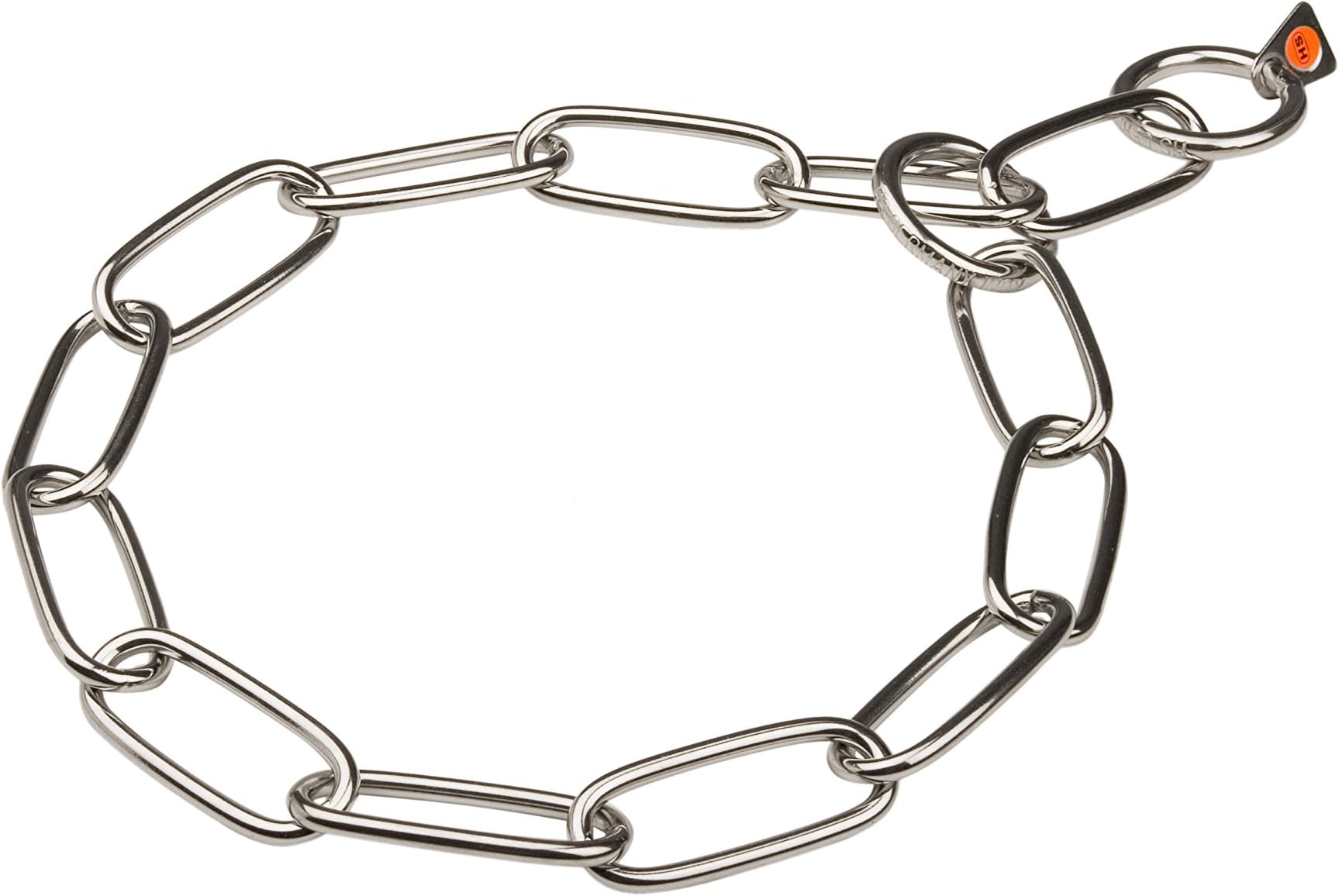 Herm Sprenger Stainless Steel Long Link Chain Collar for Bernese Mountain - 4 mm x 25 Inches