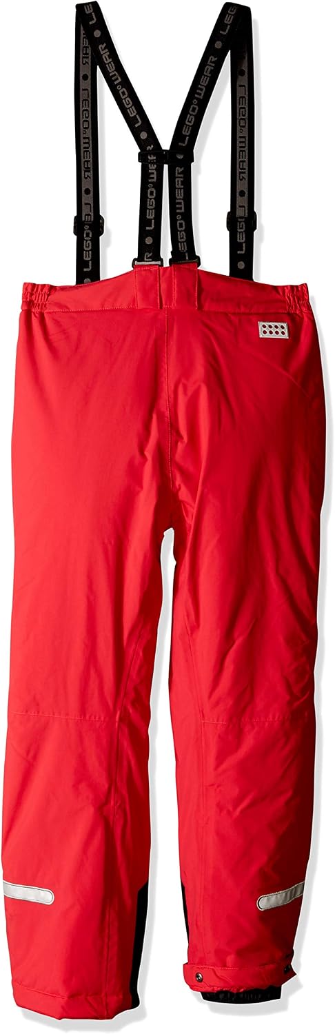 LEGO Wear Girl's Lego Tec Play Lwplaton 709-Skihose/schneehose Snow Trousers, Red (Red 361), 104 - Image 3