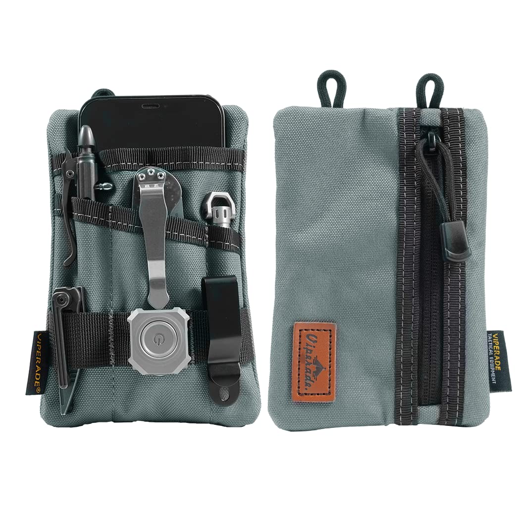 VIPERADE VE1 EDC Tool Pocket Organizer, Small EDC Pouch with 5 Pockets, Small Multitool Organizer Pouch Nylon Tool Sheath for Flashlight Multitools Pen Notebook — image 1