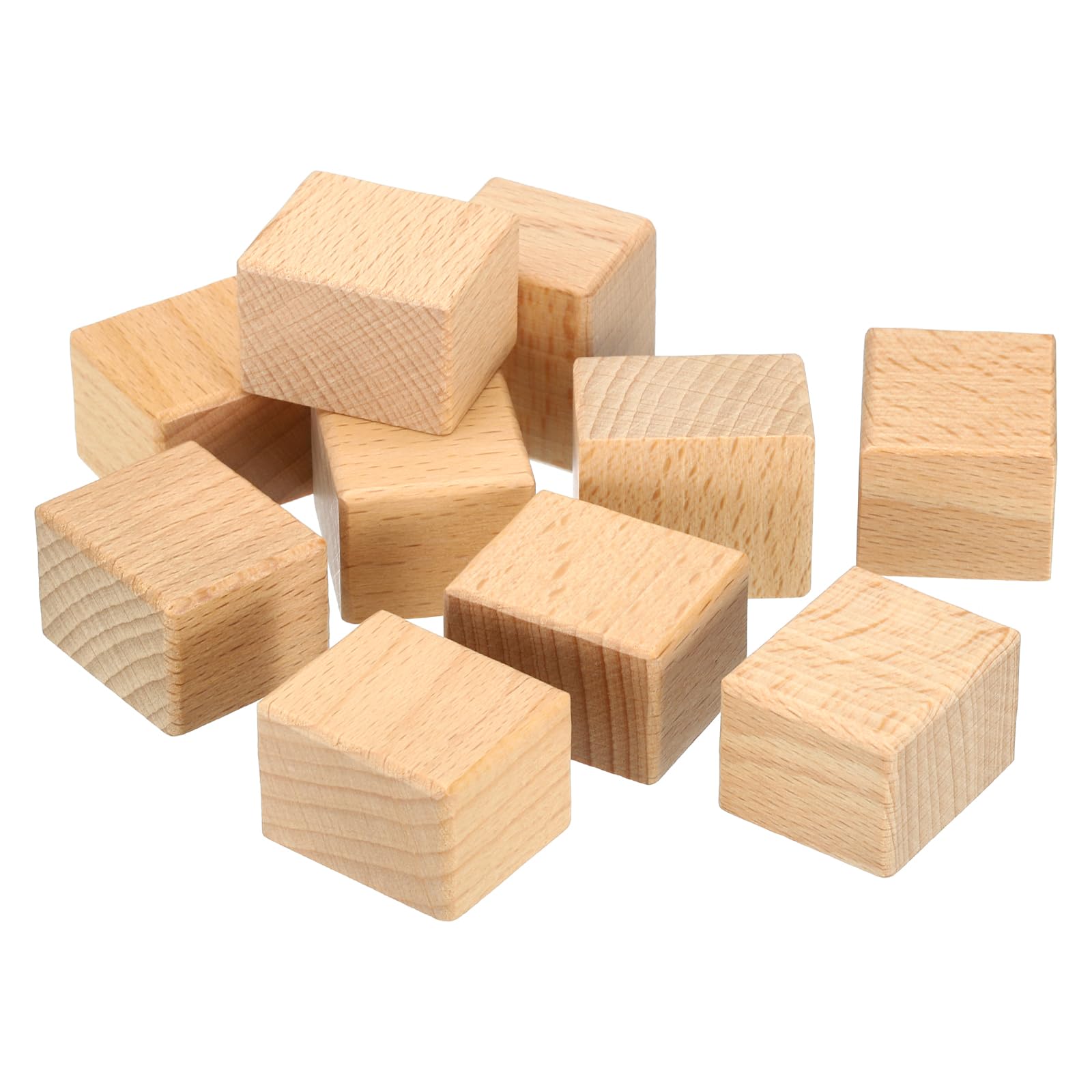 PATIKIL 30x25mm Blank Wood Rubber Stamp Mounts, 20 Pack Wooden Rubber Stamp Handle Hard Wooden Blocks for Stamp Making DIY Crafting Style 1, Brown