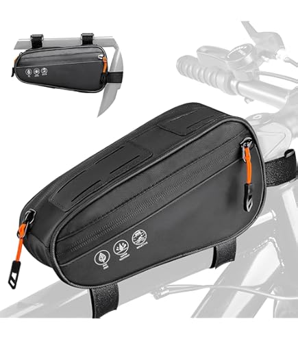 Sac De Cadre Vélo étanche Avec Support Téléphone – Rangement + Visibilité Pour Route Et VTT