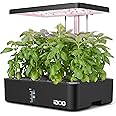 iDOO 12Pods Hydroponics Growing System, Indoor Herb Garden with Grow Light, Plants Germination Kit Built-in Fan, Automatic Ti
