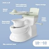 Jool Baby Real Feel Potty with Wipes Storage Sage Transition Seat view 2