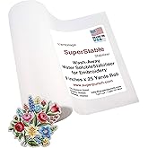 Superpunch Wash-Away Water Soluble Stabilizer for Embroidery - 9 inch x 25 Yard Roll, Fabric Stabilizer, Embroidery Backing &