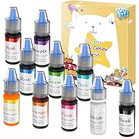 Food Coloring 10 Color Easter Egg Decorating Dye Kit Cake Coloring Decorating - DaCool Edible Baking Color Concentrated…