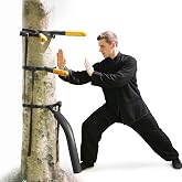 Wing Chun Dummy - Adjustable Wooden Wing Chun Dummy Arms &amp; Leg | Space Saving Mook Jong for Home Gym, Kung Fu, and MMA Training
