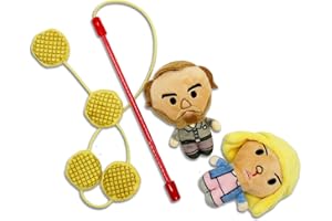 design LAB, Inc. Stranger Things Official Merchandise | Variety Plush Toy Set for Cats | Eleven, Hopper, & Waffles Cat Toy Te