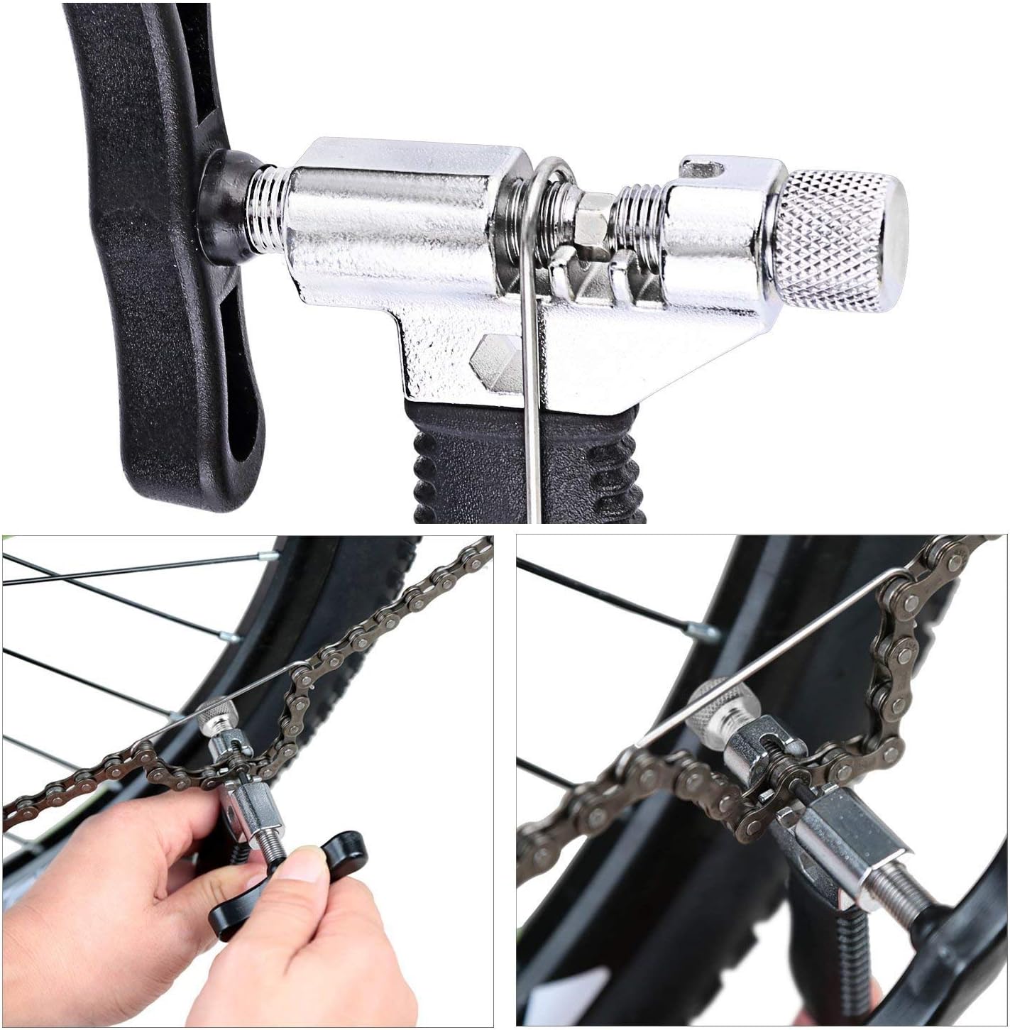 Oumers Bike Link Plier+Chain Breaker Splitter+6 Pairs Bicycle Missing Link, Chain Plier Quick Link Opener Remover Plier for 6/7/8/9/10 Speed Chains Repair | Professional Bike Chain Repair Tool Kit : Sports & Outdoors
