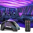 Northern Lights Aurora Projector,CIMELR Star Projector Music Bluetooth Speaker and White Noise,Galaxy Light with Remote Contr