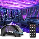 Star Projector, CIMELR Northern Galaxy Aurora Lights Projector with 33 Light Effects Bluetooth Speaker & White Noise, Remote Control Night Light for Bedroom, Room Decor, Party, Gift for Kids Adults