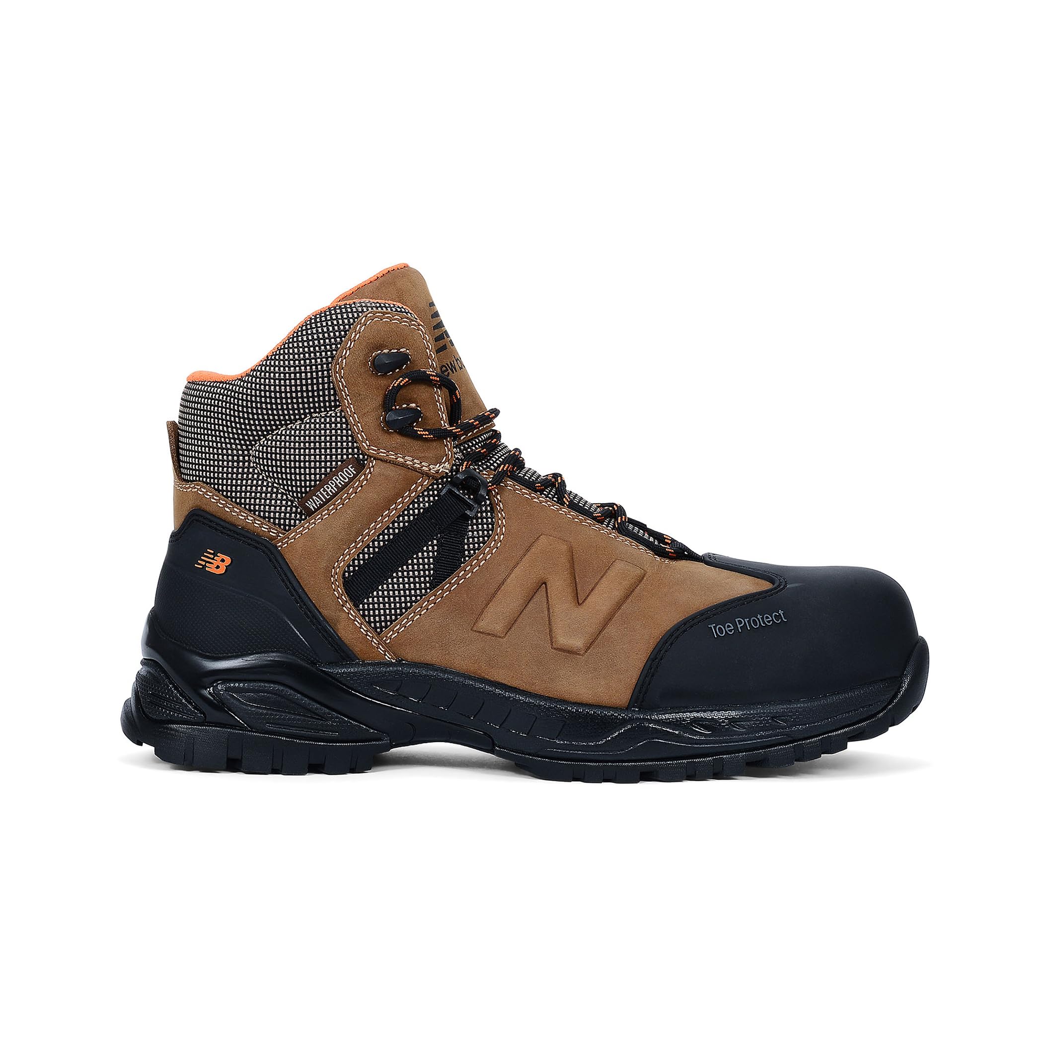Photo 1 of New Balance Men's Composite Toe AllSite Industrial Boot, Rustic Brown, 9.5