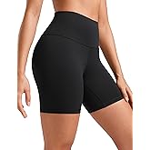 CRZ YOGA ButterLuxe Biker Shorts 6" - High Waisted Workout Running Volleyball Spandex Yoga Womens