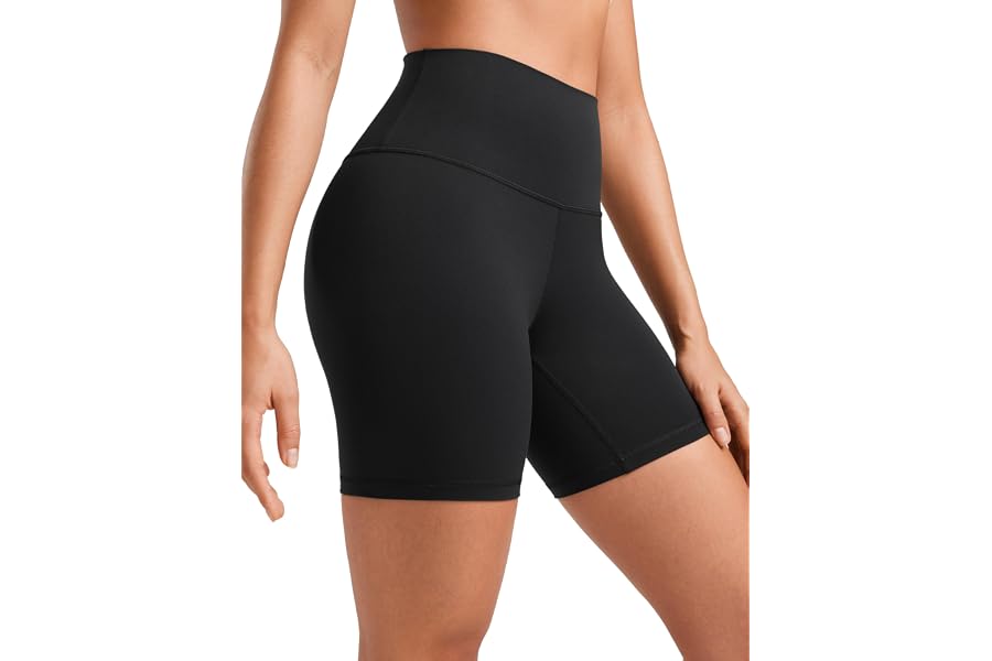 CRZ YOGA Butterluxe Biker Shorts 6" | Extremely Soft, Gentle Compression, Yoga, High Waisted, for Women