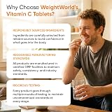 WeightWorld Vitamin C Tablets 1000mg 180 Count Vegan Rosehips & Bioflavonoids view 8