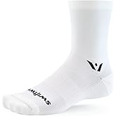 Swiftwick - ASPIRE Mid-Crew Cycling Socks, Maximum Breathability, Moisture Wicking