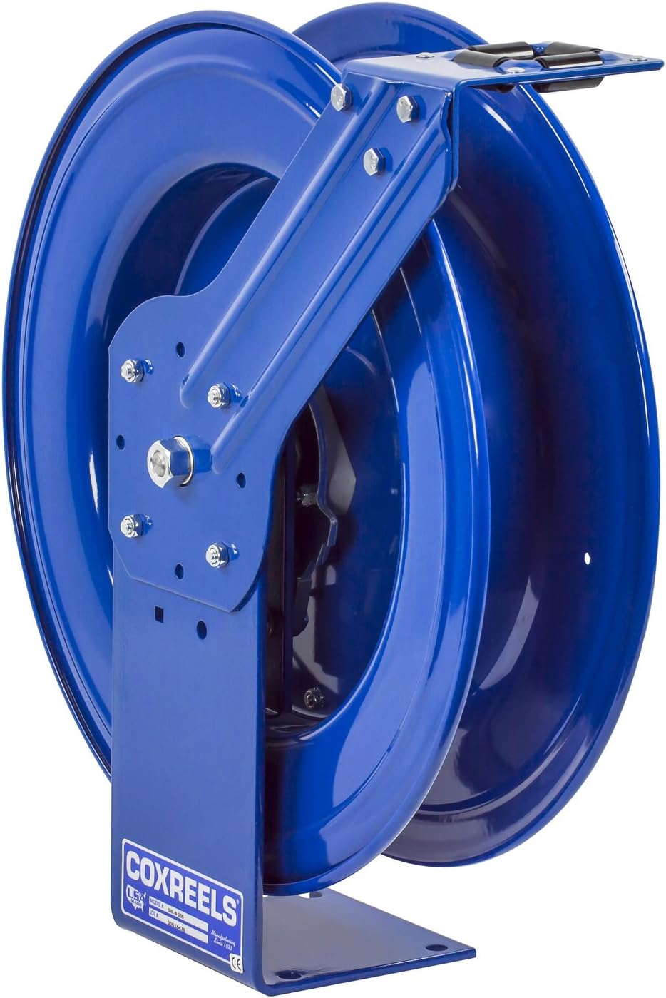 Coxreels HPL-N-150 Heavy Duty Spring Rewind Hose Reel for grease/hydraulic oil: 1/4" I.D., 50' hose capacity, less hose, 5000 PSI