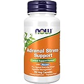 NOW Foods Supplements, Adrenal Stress Support, Cortisol Support Formula* with Relora®, For Typical Everyday Stress*, Appetite Management*, 90 Veg Capsules