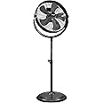 Comfort Zone Slim Profile High Velocity Industrial Pedestal Stand Fan, Aluminum Blades & Adjustable Tilt, 20 inch, 3 Speed, All-Metal Construction, Ideal for Garage, Workshop or Warehouse, CZHVP20S