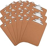 HERKKA 18 Pack Hardboard Office Clipboards - A4 Letter Size, ECO Friendly