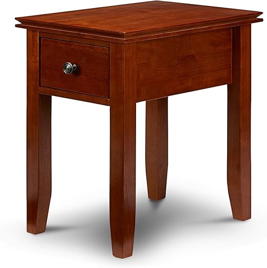 Amazon Com Pj Wood Rectangular Side Table Honey Brown Kitchen Dining
