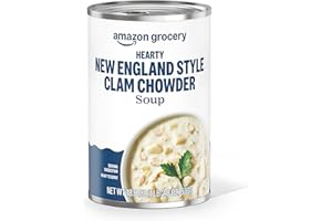 Amazon Grocery, Hearty New England Style Clam Chowder Soup, 18.8 Oz