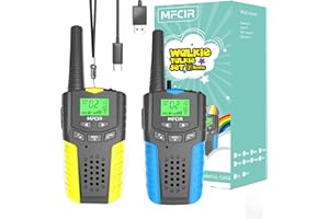 MFCIR Walkie Talkies for Kids Rechargeable 2 Pack,3 Miles Long Range 22 Channels 2 Way Radio Mini Kid Wakey takey,Birthday, Toys for Age 3-12 Year Old Boys Girls