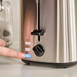 Morphy Richards Equip 2 Slice Toaster 800W Defrost Reheat Wide Slots Brushed view 5