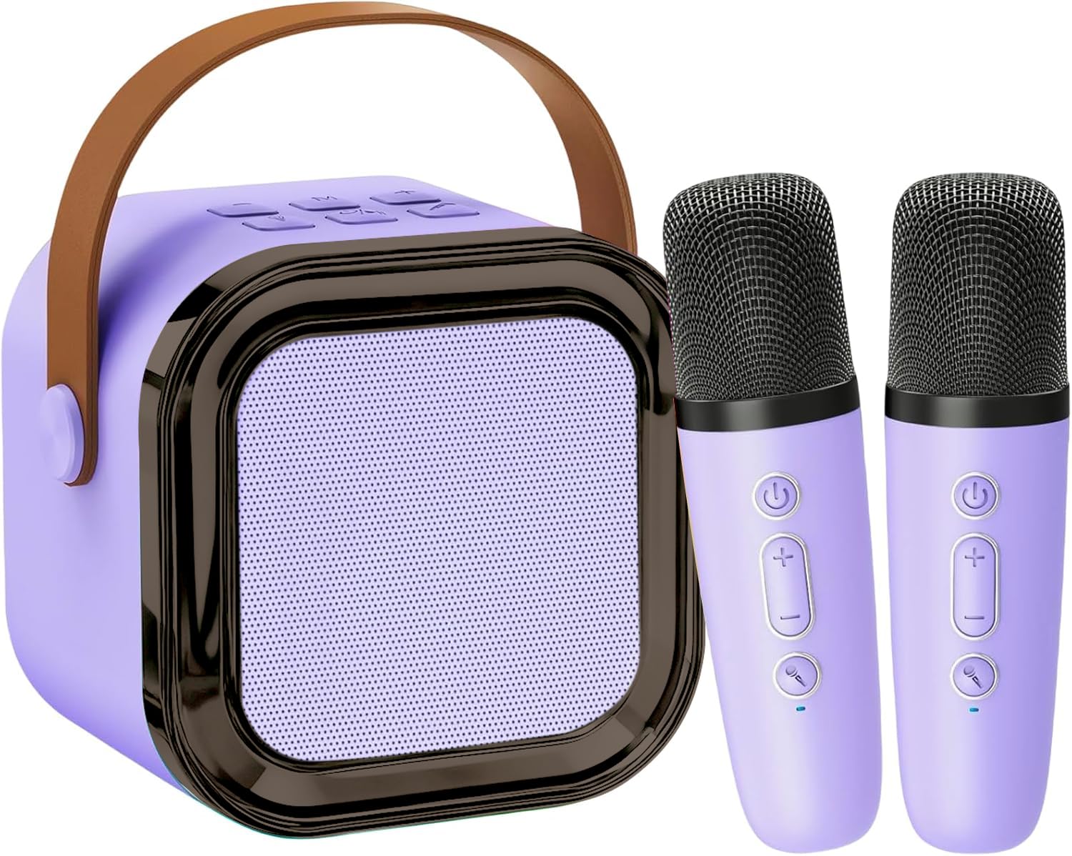 CUTEEEE Bluetooth Speaker & Karaoke Machine with 2 Microphones for Kids Adults, Mini Portable Speakers Wireless, Gift for Girls Ages 4-12+, Kids Microphone Wireless for Girls, Party Singing Set — image 1