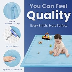 Baby Play Mat for Floor,1.3" Thick Memory foam