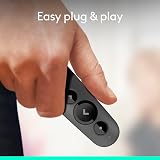 Logitech R500s Laser Presenter Bluetooth USB Clicker 20m Range Dark Grey view 2