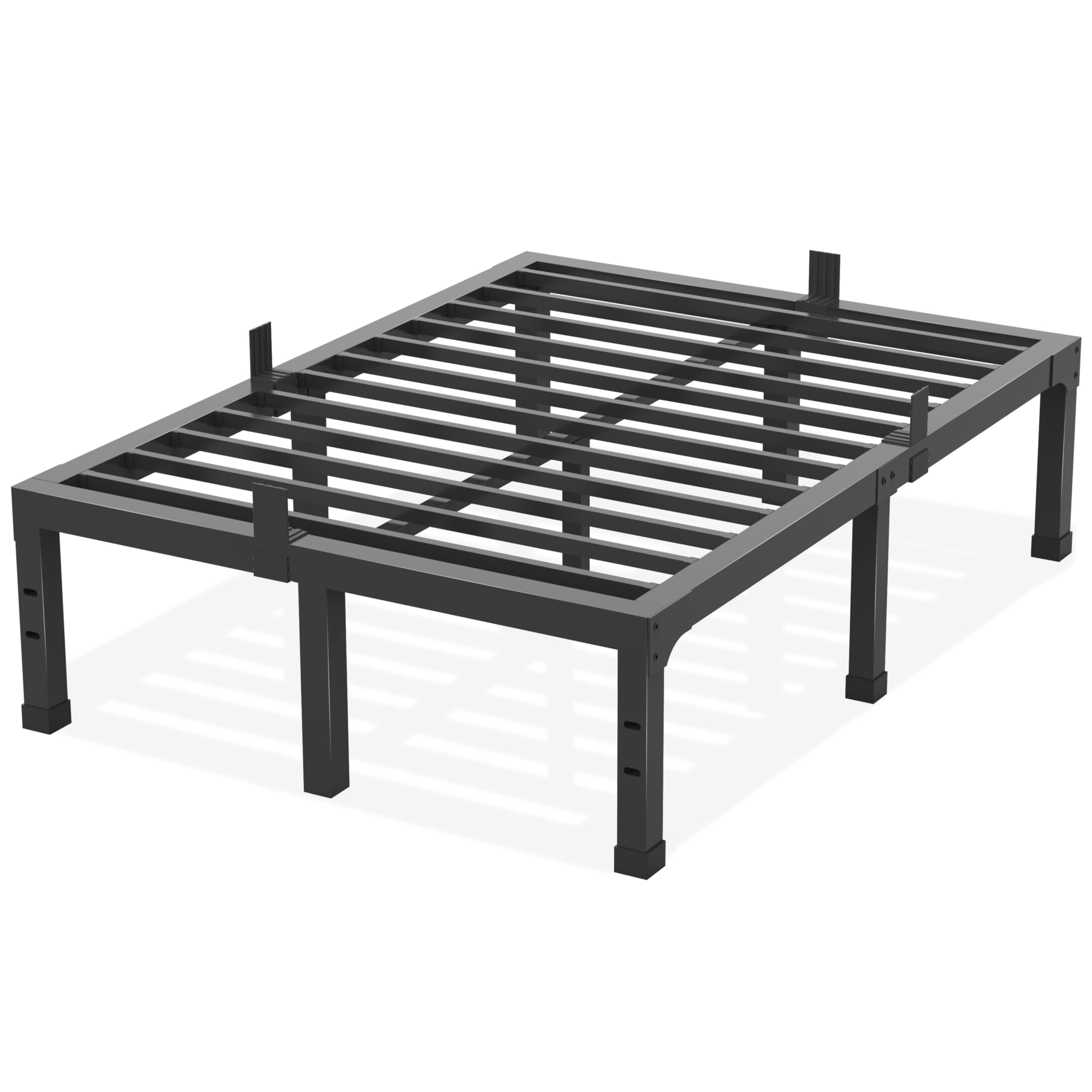Photo 1 of Yitong Angel 14 Inch Queen Size Bed Frame,3500 lbs Heavy Duty Metal Platform, Mattress Foundation with Steel Slat Support/No Box Spring Needed/Noise Free/Non-Slip/Easy Assembly