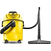 Kärcher WD 1 Classic Multi-Purpose 4 Gallon Wet-Dry Shop Vacuum Cleaner with Blower Feature, Compact Space-Saving Design, 900