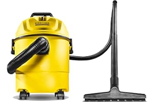 Kärcher WD 1 Classic Multi-Purpose 4 Gallon Wet-Dry Shop Vacuum Cleaner with Blower Feature, Compact Space-Saving Design, 900