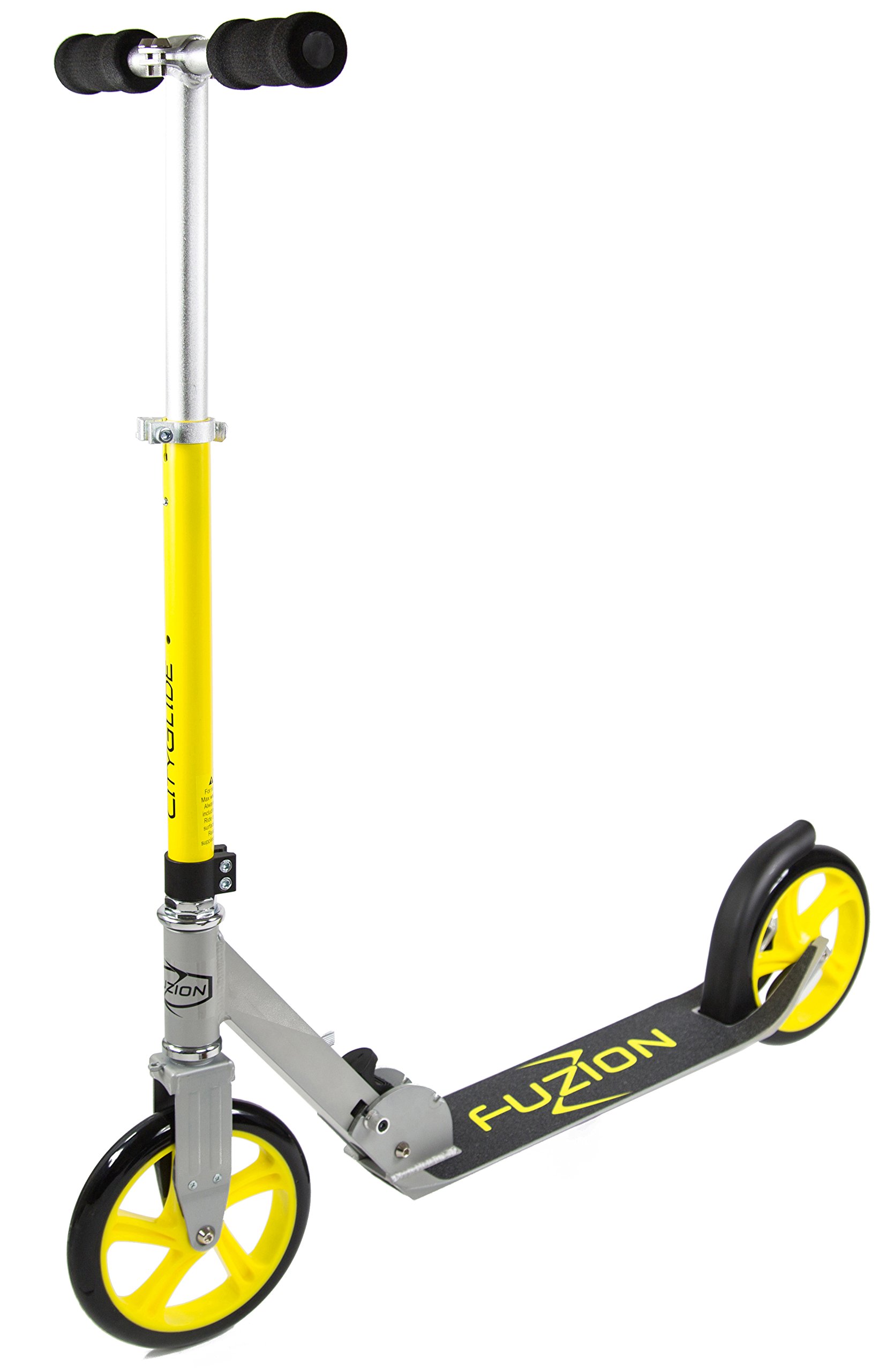 Fuzion Cityglide Adult Kick Scooter Smooth, Pro Push Urban Scooters