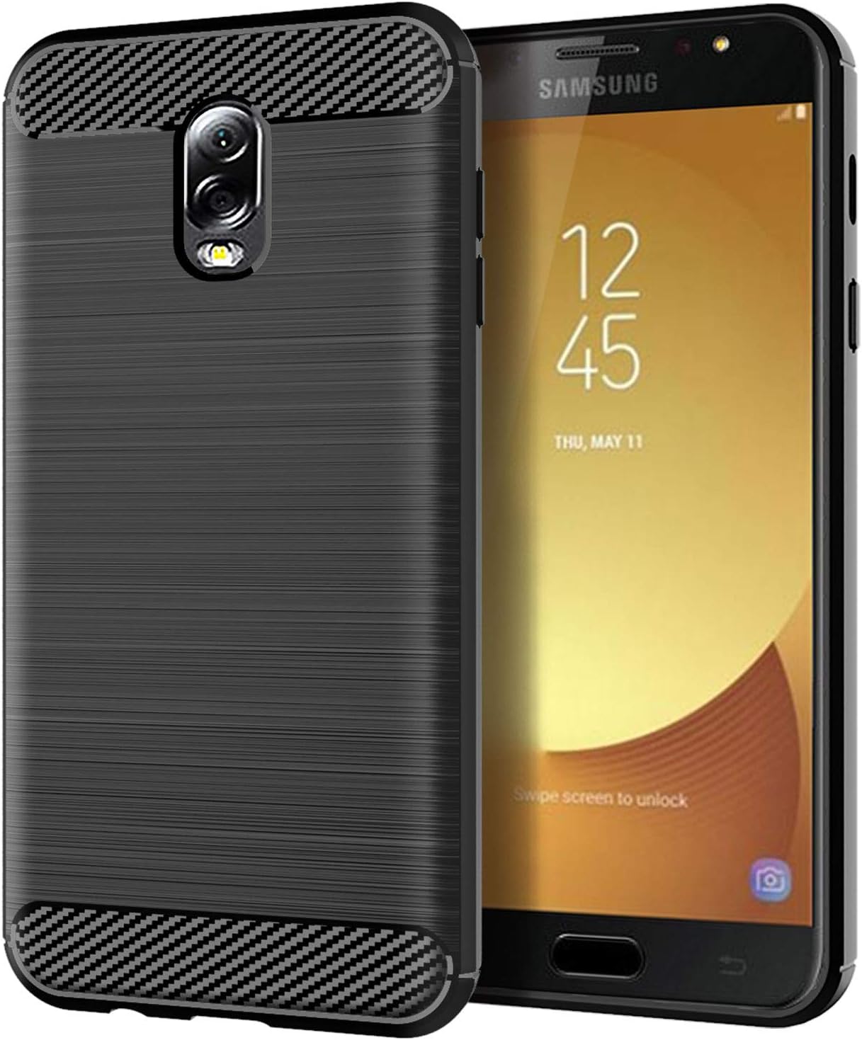 Samsung Galaxy C8 case,Soft Feeling Full Protective Anti-Scratch&Fingerprint + Scratch Resistant Fit Mobile Phone Case Cover for Samsung Galaxy C8