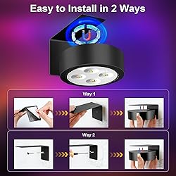 maylit 6 Pack RGBW Picture Lights for