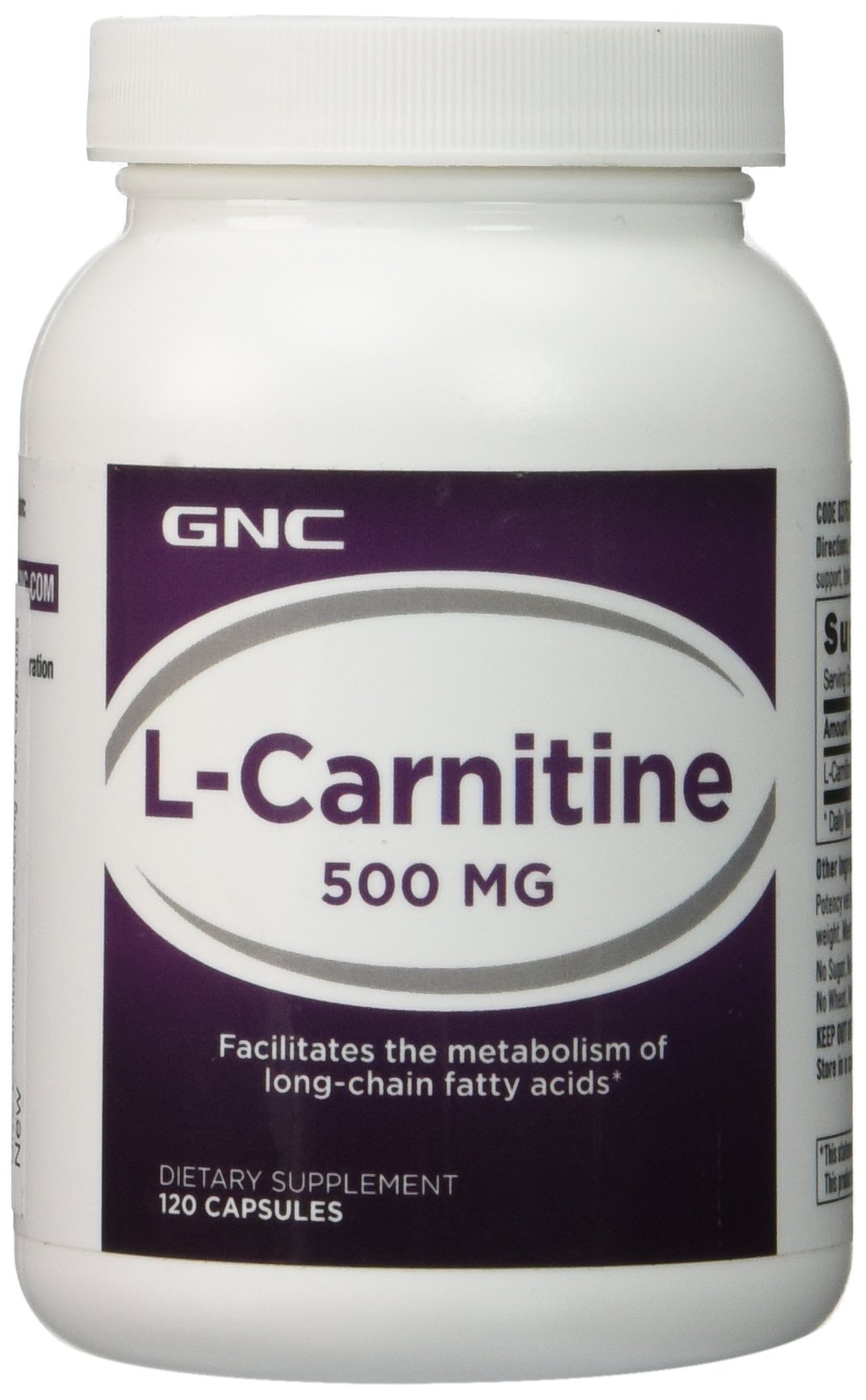 Gnc L Carnitine 500 500mg 120 Capsules Buy Online In Aruba