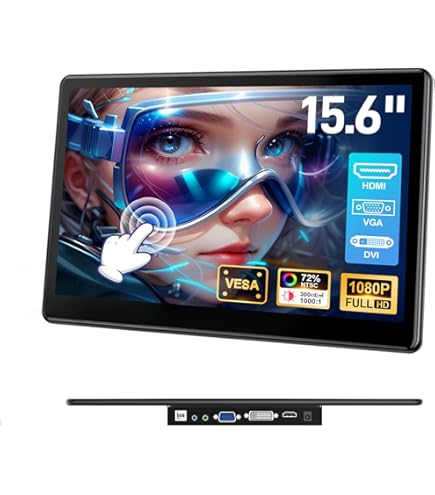 Amazon.com: Forzola 15.6 inch Portable Touchscreen Monitor with