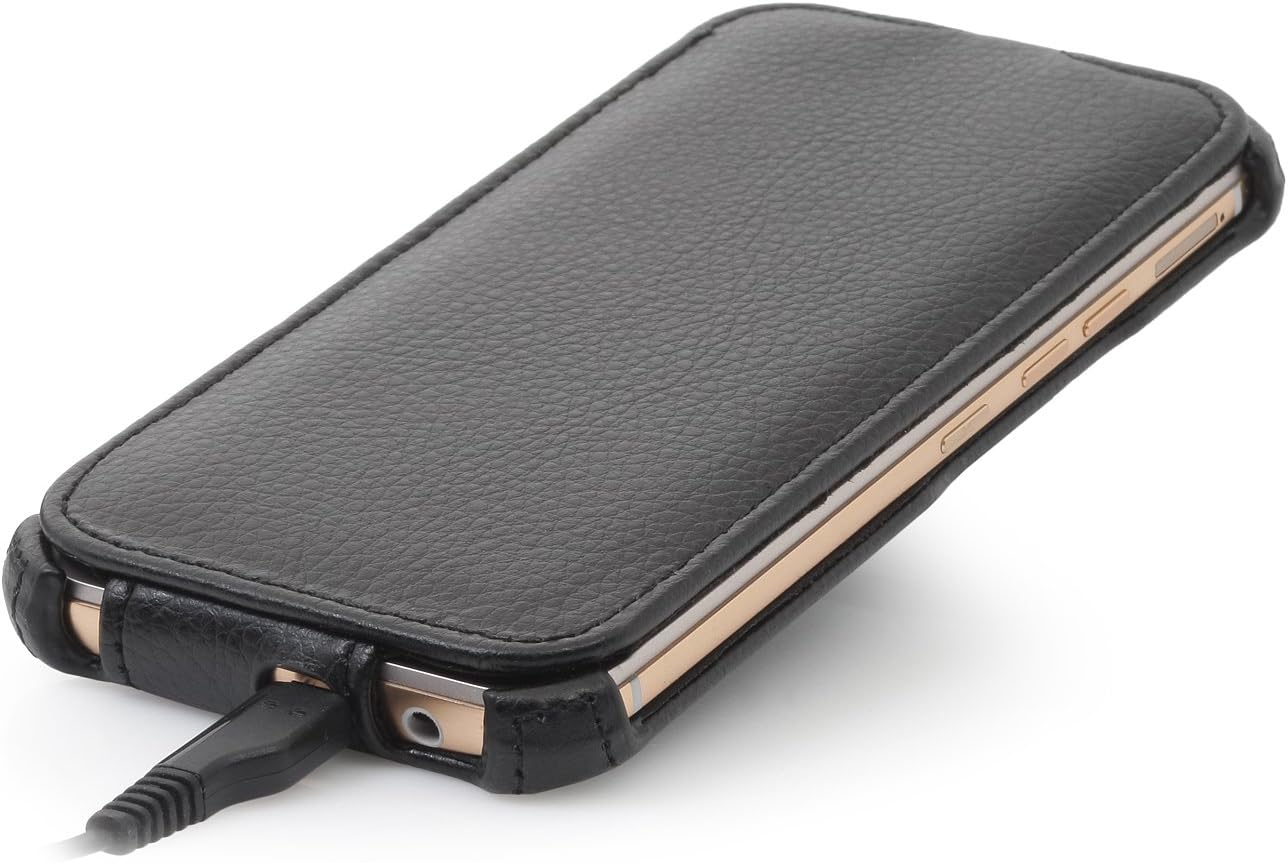 StilGut SlimCase, Cover for HTC One M9, Grained Black, Black - Grained - Image 4